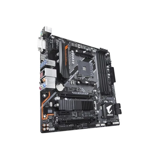 GIG B450 AORUS M Gigabyte B450 AORUS M, AM4, DDR4-3200, USB 3.1, DVI-D/HDMI