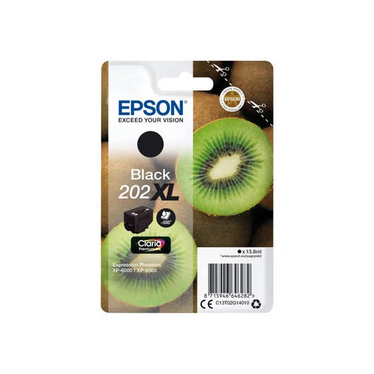 EPSON C13T02G14010 Tintapatron Epson fekete 202XL 13,8ml Claria Premium