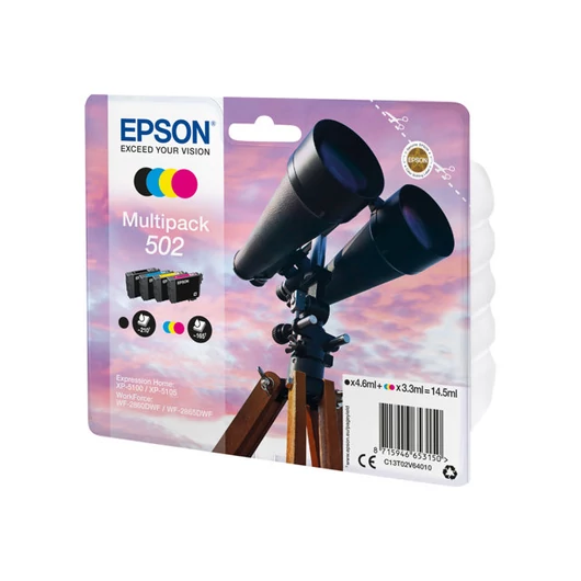 EPSON C13T02V64010 Ink Cartridge Epson CMY 3,3 ml Black 4,6 ml XP-5100