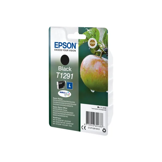 EPSON C13T12914012 Epson T1291 fekete tintapatron Stylus SX425W/SX525WD/BX305F/BX320FW/BX625FWD