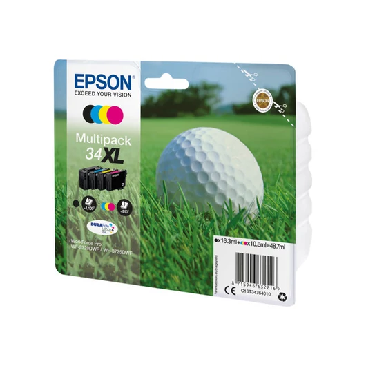 EPSON Multipack 4-colours 34XL DURABrite Ink Ultra CMYK (XL)