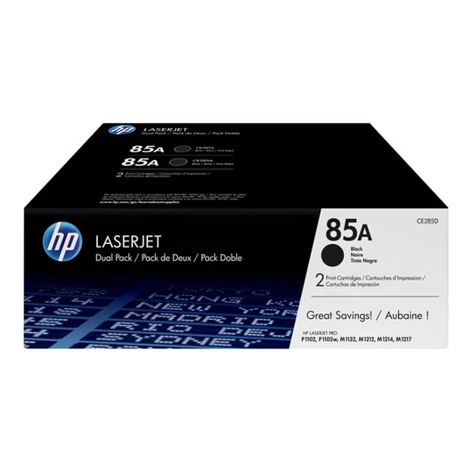 HP CE285AD HP 85A black toner dual pack