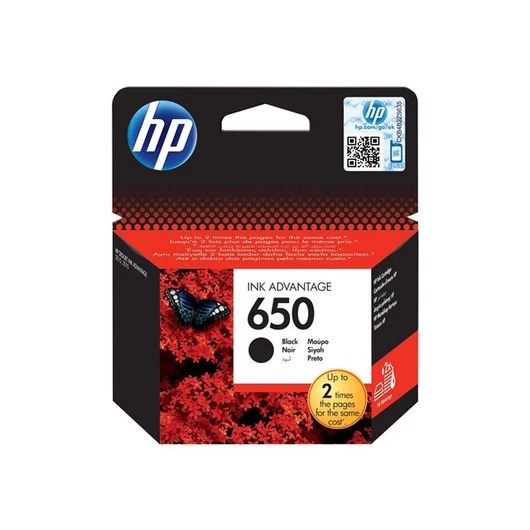 HP 650 original Ink cartridge CZ101AE BHK black standard capacity 360 pages 1-pack