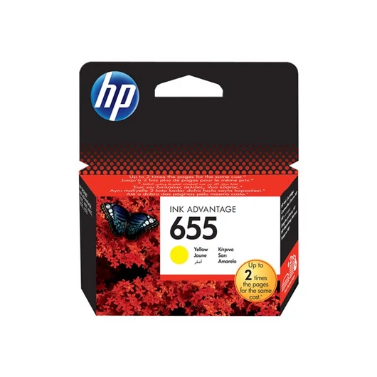 HP 655 yellow tintapatron