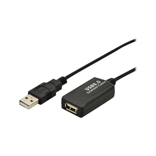 DIGITUS DA-70130-4 Digitus USB 2.0 jelerősítő kábel, 5m