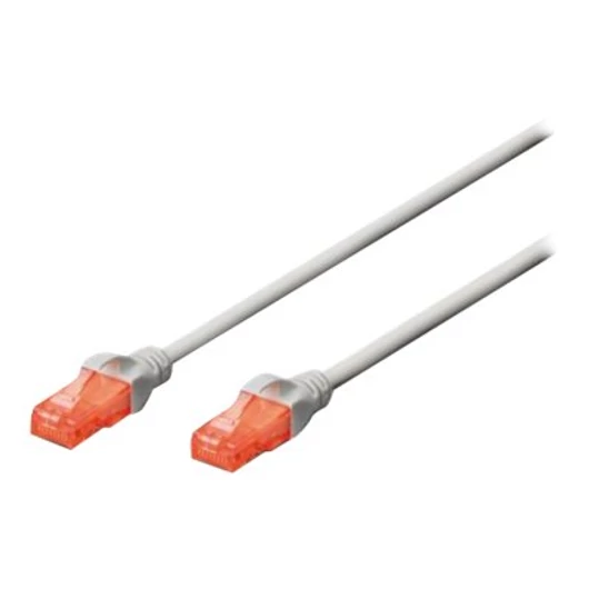 DIGITUS CAT 6 U-UTP patch cable PVC AWG 26/7 length 1m color grey