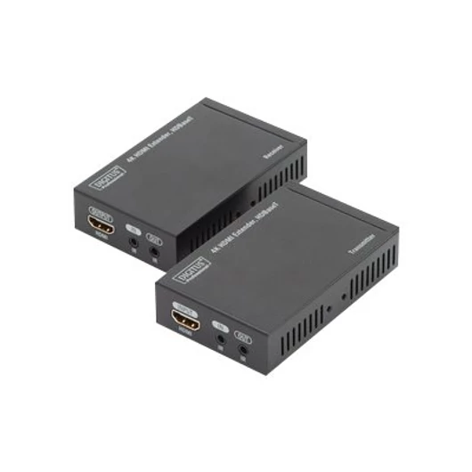 DIGITUS DS-55500 Extender HDMI HDBaseT up to 70m Cat.5e, 4096x2160p 4K UHD 3D, HDCP2.2, IR (SET)
