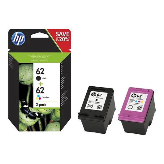 HP N9J71AE Készlet HP 62 4-pack fekete+ CMY