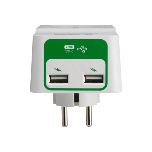 APC Essential SurgeArrest 1 Outlet 230V 2 Port USB Charger