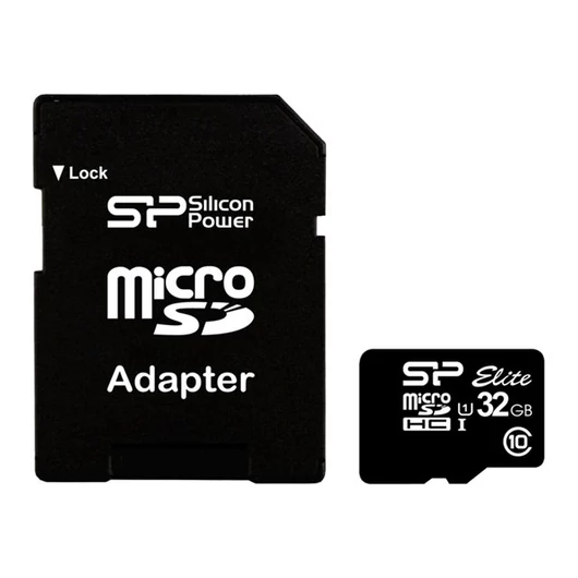 SILICON POWER memory card Micro SDHC 32GB Class 10 + Adapter