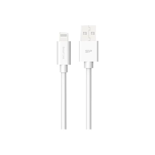 SILICON POWER Cable USB - Lightning LK15AL 1M PVC Mfi White