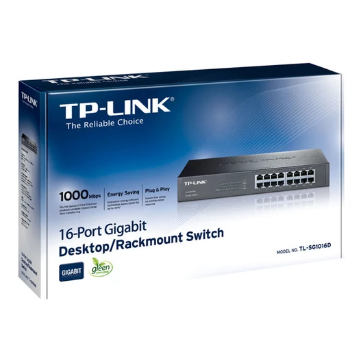 TP-LINK TL-SG1016D desktop Switch 16x10/100/1000Mbps energy-efficient technol.