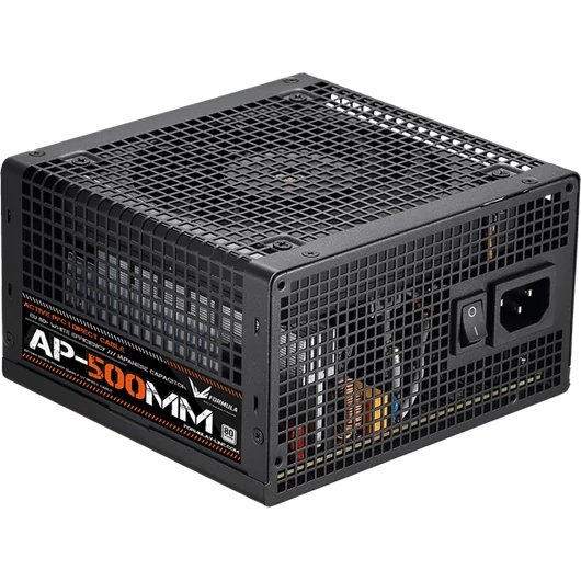 Formula Tápegység 500W - AP-500MM (80 Plus, Aktív PFC, 12cm)