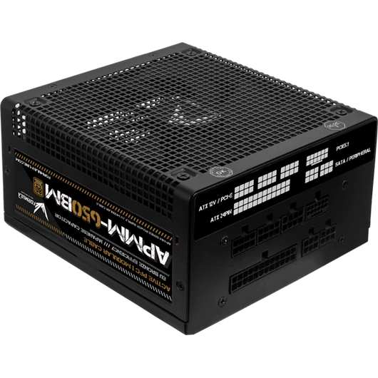 Formula Tápegység 650W - APMM-650BM (80 Plus Bronze, ATX3.1 / PCIe 5.1, Aktív PFC, 14cm, Full Moduláris)