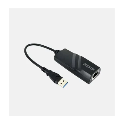 APPROX Kábel átalakító - USB3.0 to RJ45 (10 / 100 / 1000) Fekete