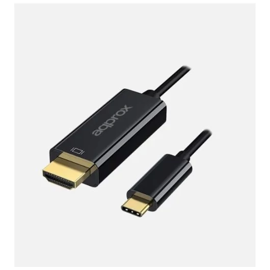 APPROX Átalakító - Type-C to HDMI (4K / 60Hz, 1.2m) Fekete