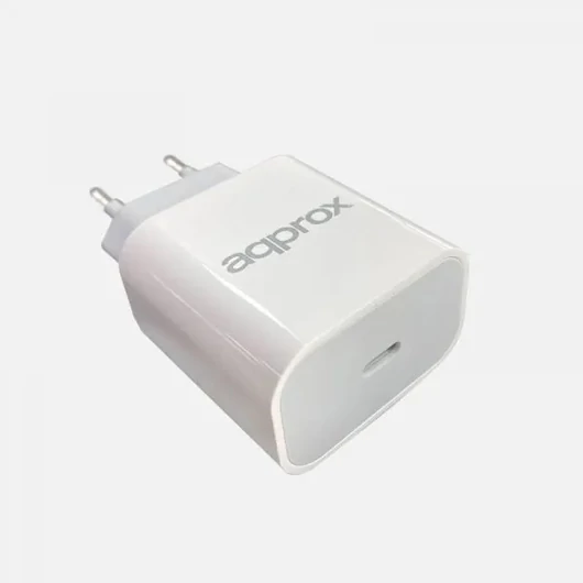 APPROX Telefon töltő - 1db USB-C, 5VDC / 3A or 9VDC / 2.22A or 12V / 1.67A, Fehér