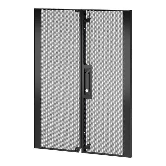 NETSHELTER SX 18U 600MM WIDE PERFORATED SPLIT DOORS BLACK