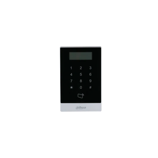 Dahua beléptető vezérlő - ASI1201A-ME (LCD, Keypad; IC + ID kártya; RS485 + Wiegand; RJ45; 12VDC)