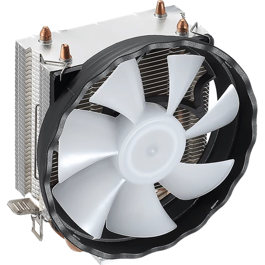 Formula CPU Cooler - Astral FRPW 2P (17-34dB, 4pin csatlakozó, 2 db heatpipe, 9cm, FRGB)