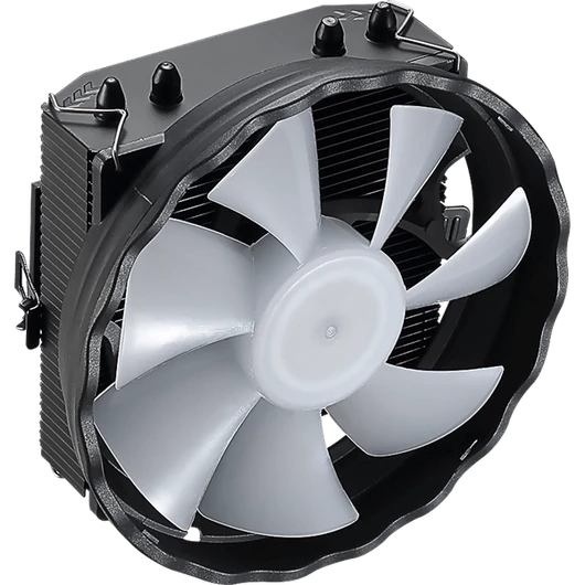 Formula CPU Cooler - Astral Plus FRPW 4P (17-34dB, 4pin csatlakozó, 4 db heatpipe, 9cm, PWM, FRGB)