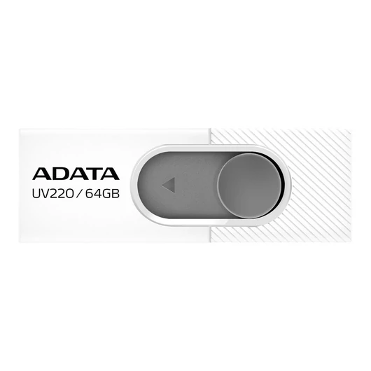 ADATA Flash Drive UV220 64GB USB 2.0 White/Grey