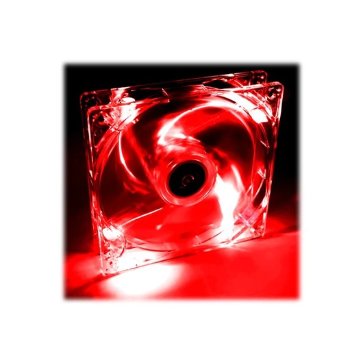 AKY AW-12A-BR Akyga System fan 12 cm LED red AW-12A-BR Molex 120x120 mm