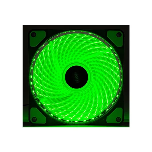 AKYGA System Fan AW-12E-BG 120mm 33 LED green Molex