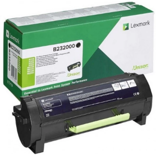 Lexmark B2338/B2442 Return Toner Black 3k (Eredeti) B232000 Lexmark