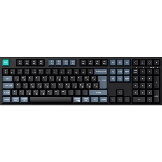 Keychron B36 Bluetooth / vezeték nélküli magyar Scissor Switch mechanikus billentyűzet fekete-szürke
