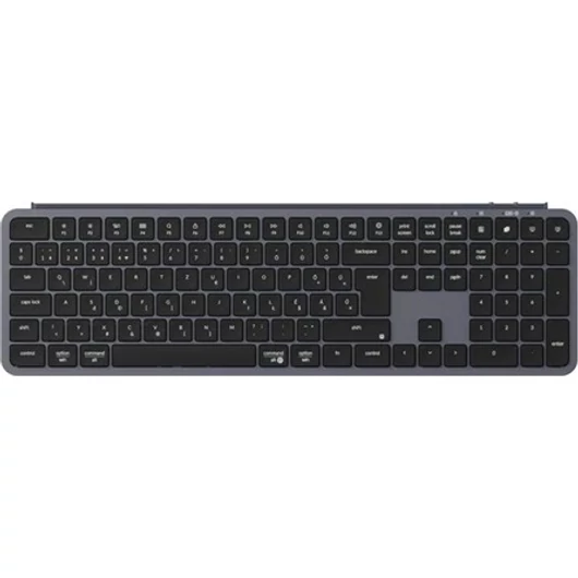 Keychron B6 Pro Bluetooth / vezeték nélküli magyar Scissor Switch mechanikus billentyűzet fekete-szürke