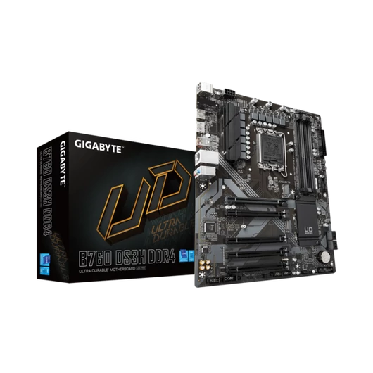 GIGABYTE Alaplap S1700 B760 DS3H DDR4 INTEL Z760, ATX