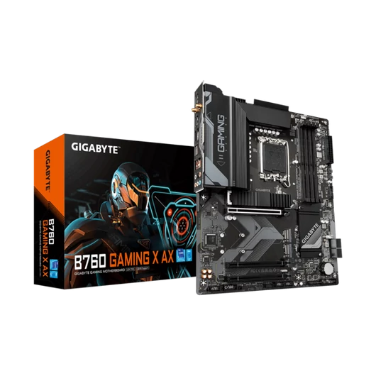 GIGABYTE Alaplap S1700 B760 GAMING X AX INTEL Z760, ATX