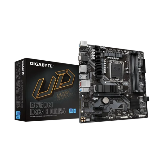 GIGABYTE Alaplap S1700 B760M DS3H DDR4 INTEL Z760, mATX