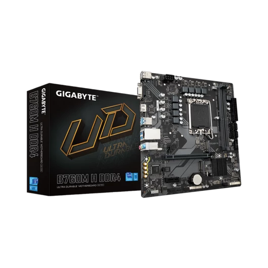 GIGABYTE Alaplap S1700 B760M H DDR4 INTEL B760, ATX