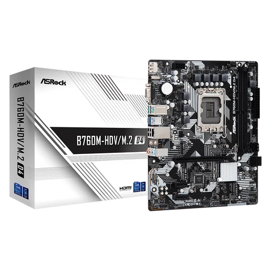ASRock LGA1700 B760M-HDV/M.2 D4 alaplap