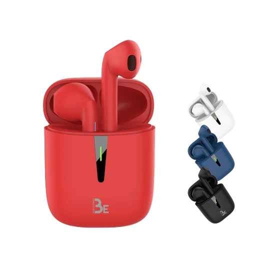 Bluestork Fülhallgató Vezeték Nélküli - BE POP 2 RED (Bluetooth v5.0, mikrofon, piros)