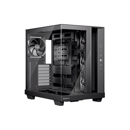 Be Quiet! Számítógépház - LIGHT BASE 500 Black (ATX, edzett üveg oldallap, fekete)