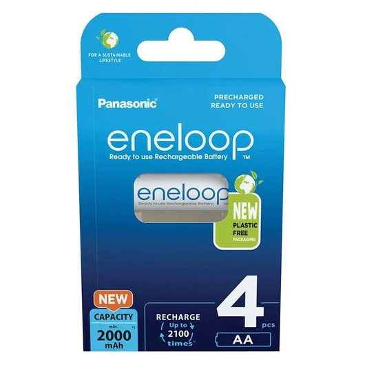 Panasonic Eneloop 1.2V AA 2000mAh akku (4db) (BK-3MCDE/4BE)