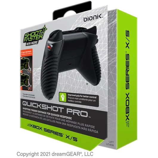 BIONIK XBOX Series S / X Kiegészítő Quickshot Pro Kontroller Ravasz csomag fehér, BNK-9073