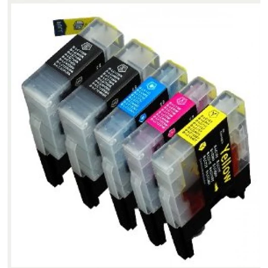 Utángyártott BROTHER LC1240/LC1220 Patron Yellow 10ml IK Ecopixel