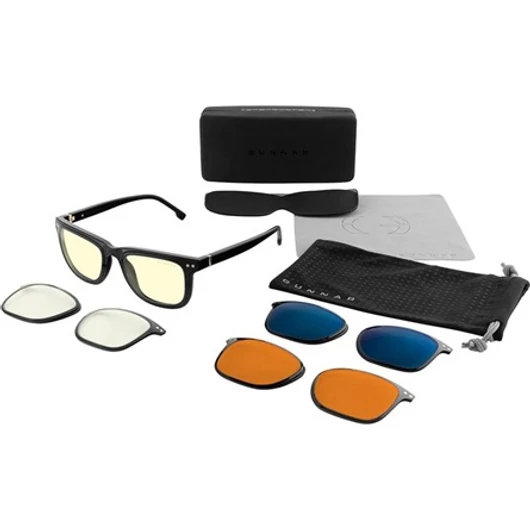 Gunnar Cupertino Onyx Amber / Clear / AmberMax / Sun Bundle