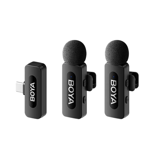 BOYA Mikrofon - BY-V20 V2.0 (Vezeték nélküli, fekete, USB-C)