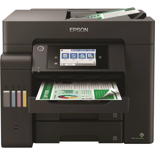 EPSON Tintasugaras nyomtató - EcoTank L6550 (A4, MFP, színes, 4800x2400 DPI, 32 lap / perc, USB / LAN / Wifi)