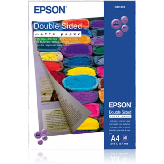 Epson matt kétoldalas fotópapír (A4, 50 lap, 178g) Epson