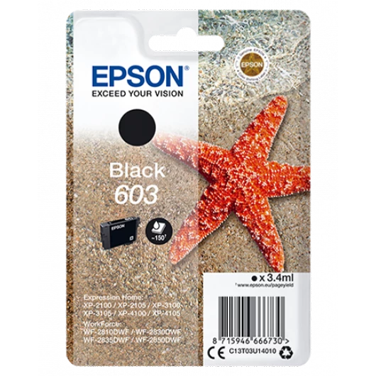 Epson T03U1 Tintapatron Black 3,4ml No.603 Epson