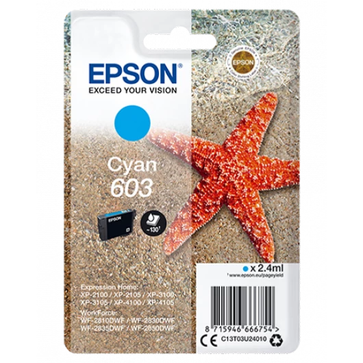 Epson T03U2 Tintapatron Cyan 2,4ml No.603 Epson