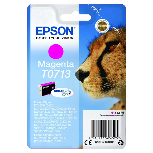 Epson T0713 Tintapatron Magenta 5,5ml Epson