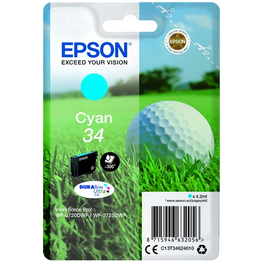 Epson T3462 Tintapatron Cyan 4,2ml No.34 Epson