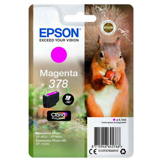 Epson T3783 Tintapatron Magenta 4,1ml No.378 Epson